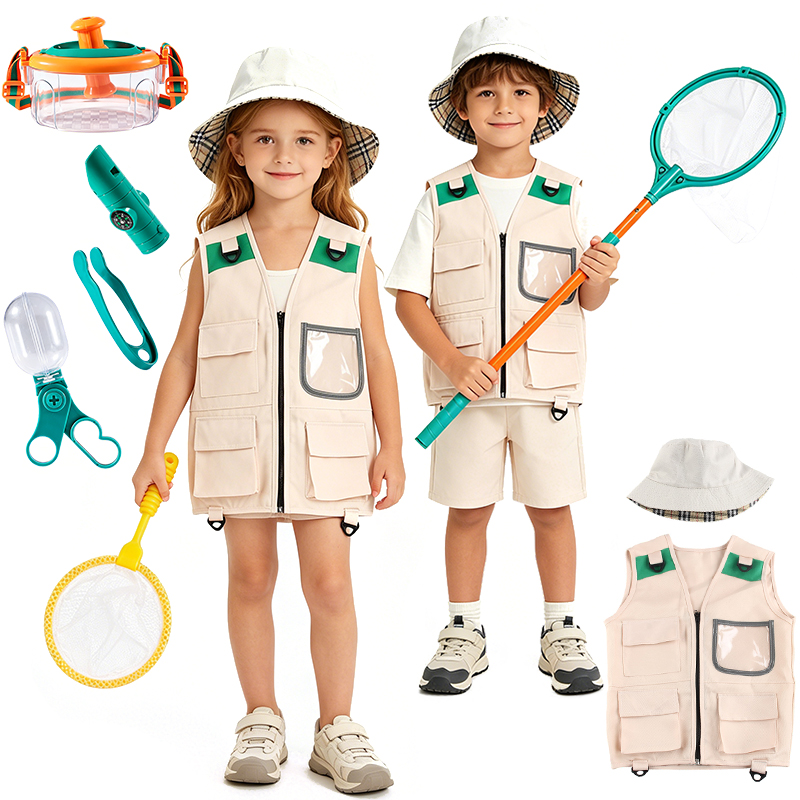 Outdoor Adventure Activities For Kids - Explorer Adventure Kit Outdoorvest en hoed