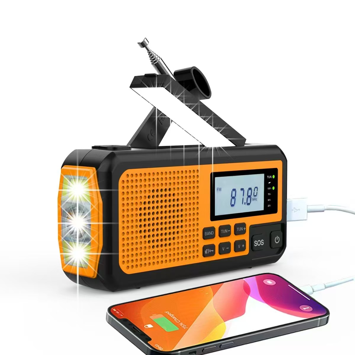 Emergency Radio Solar - Voor Spaanse kerstcadeaus: noodradio op zonne-energie
