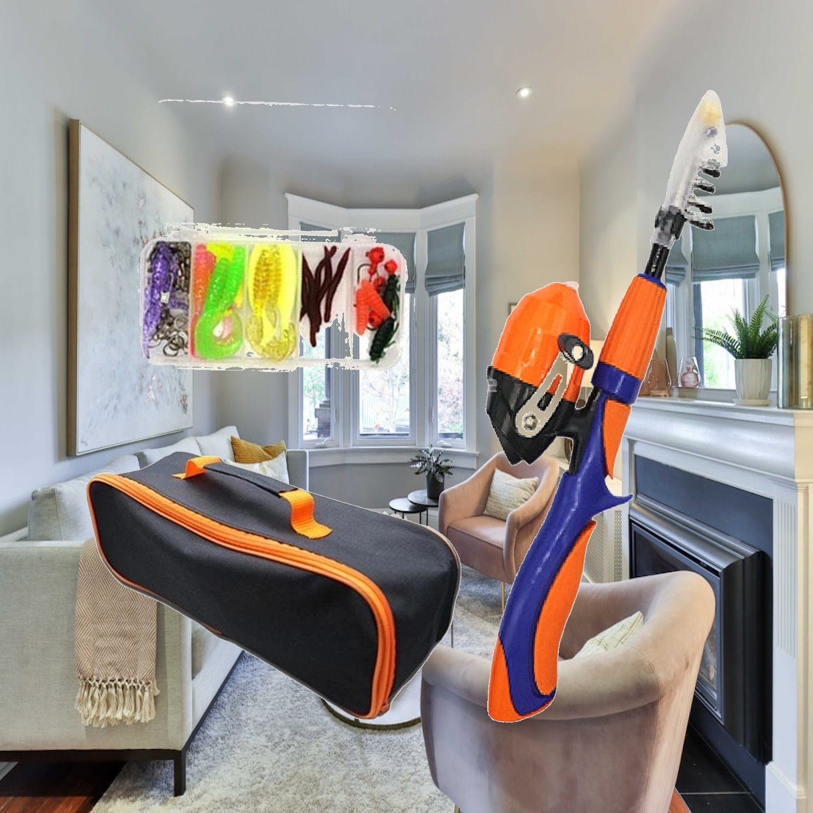 Outdoor Adventure Kit For Kids - Mini kinderhengelset, draagbare telescopische set, compleet