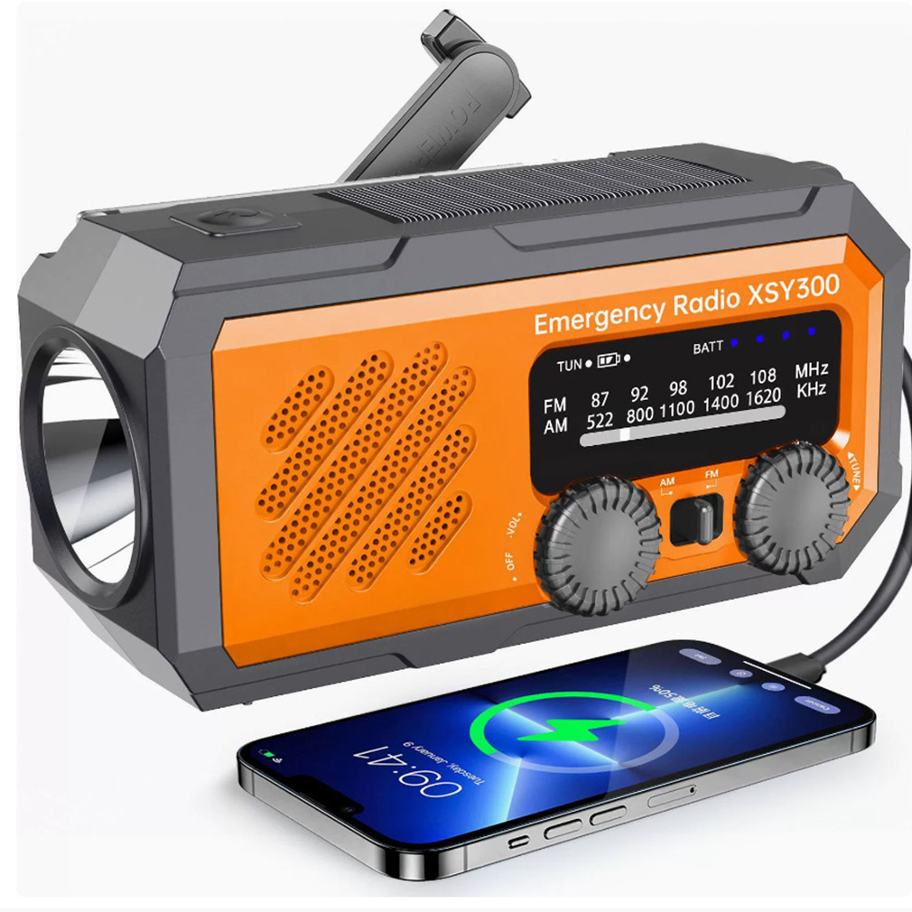 Emergency Radio Solar - Nieuwe 2000mAh noodradio op zonne-energie met