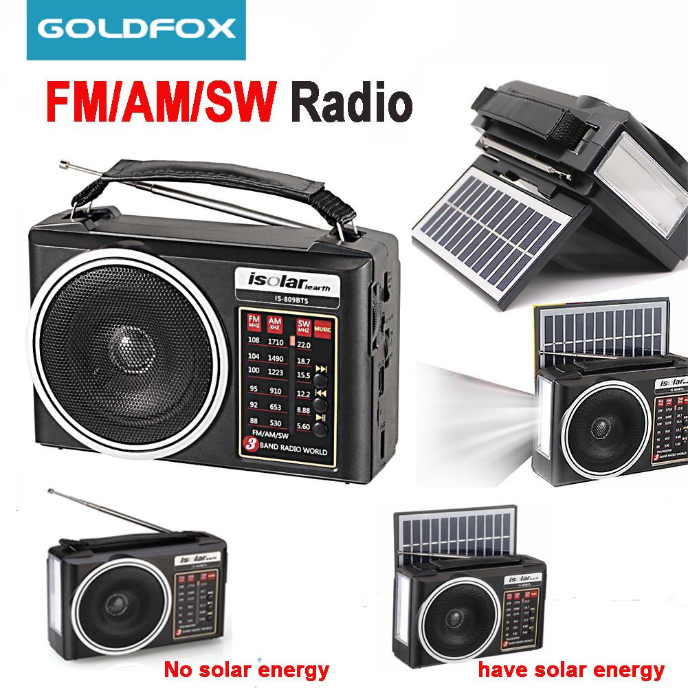 Emergency Radio Solar - Draagbare FM/AM/SW-radio Opladen op zonne-energie Multi-band