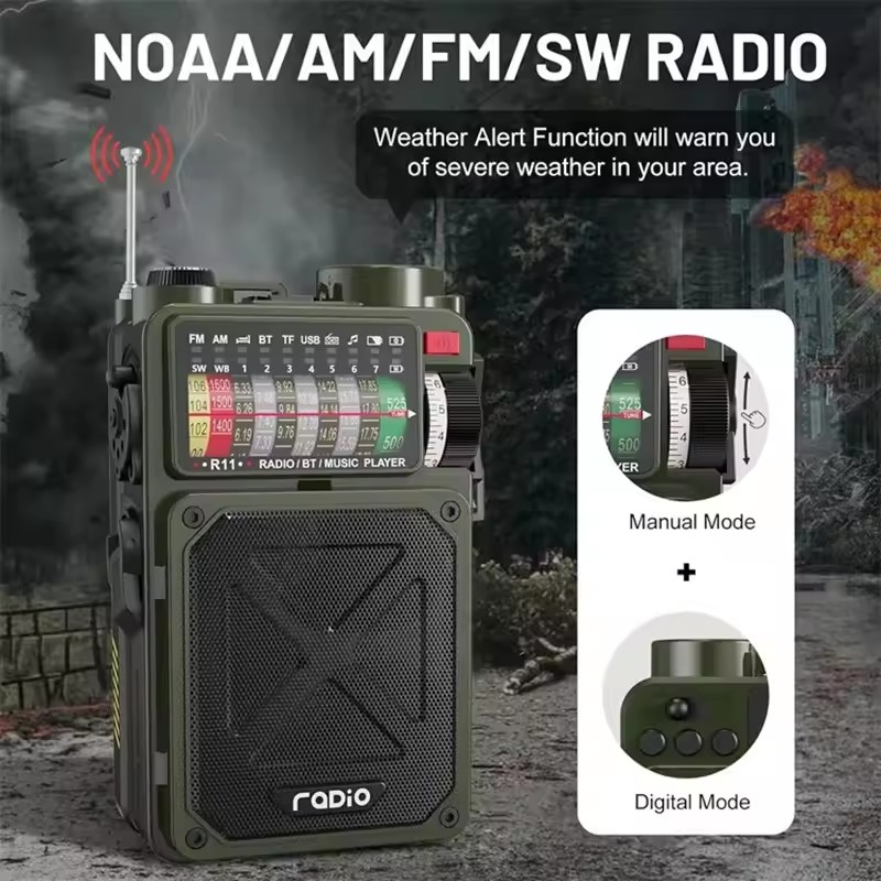Handbediende nood-zonne-Blueto - Emergency Radio Solar recensie en prijs
