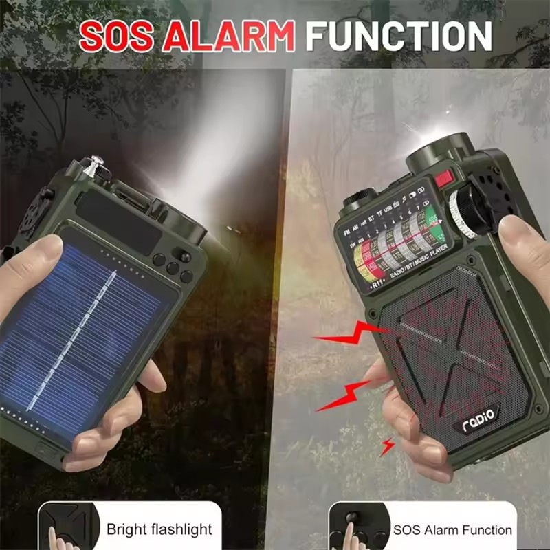 Handbediende nood-zonne-Blueto - Emergency Radio Solar recensie en prijs