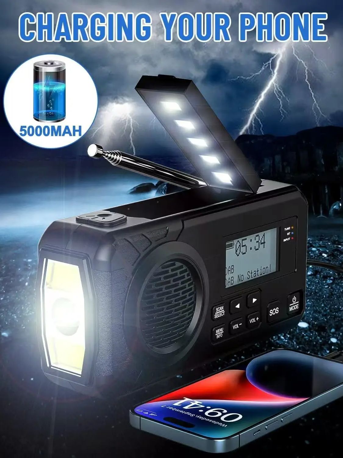 DAB/DAB+/FM digitale radio met - Emergency Radio Solar recensie en prijs