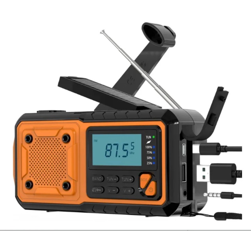4000mAh zonne-energie handaang - Emergency Radio Solar recensie en prijs